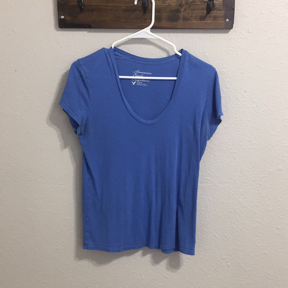 AE Outfitters | Blue scoop neck tee